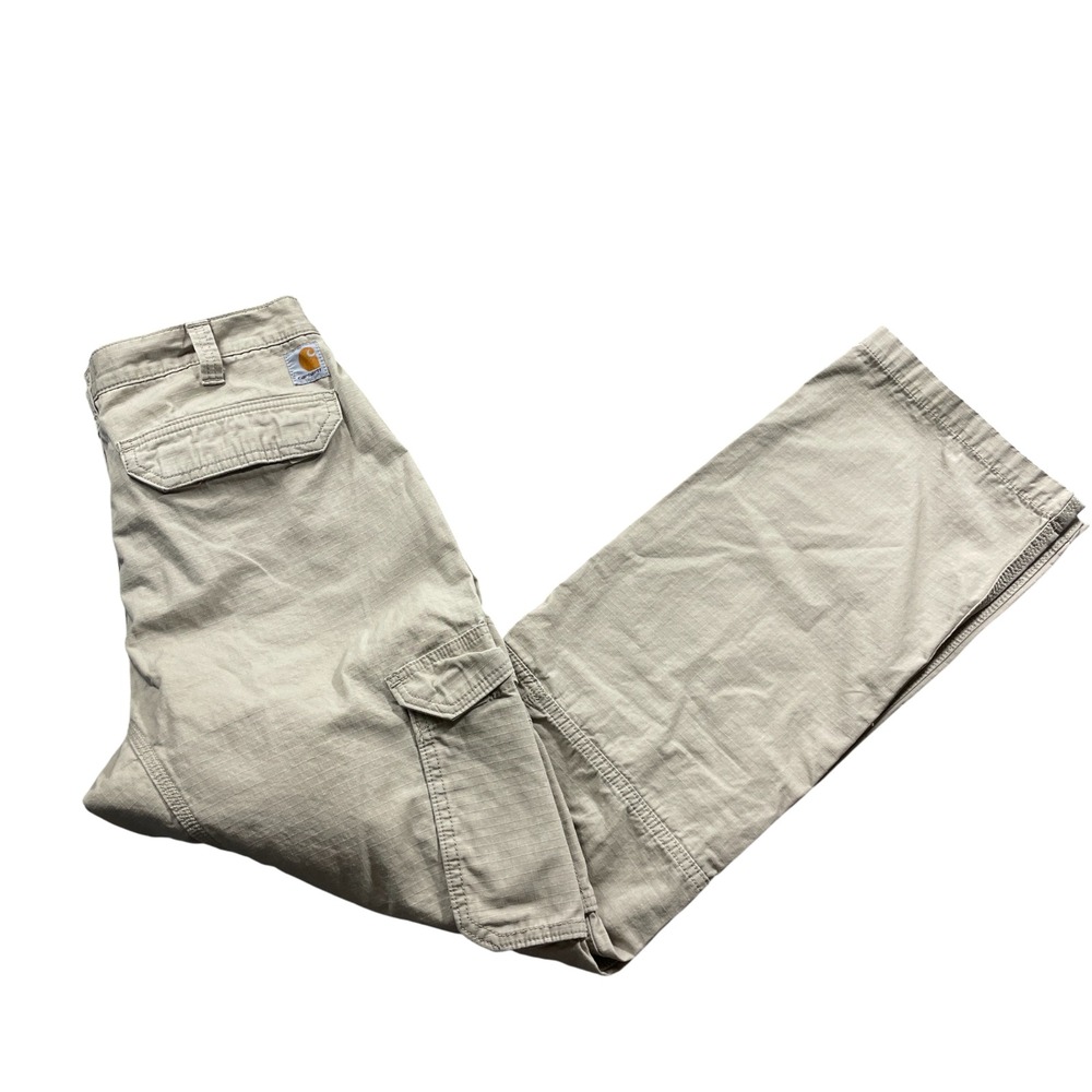 Carhartt 34 x 34 (see measurements) Beige Relaxed Fit 100% Cotton Pockets